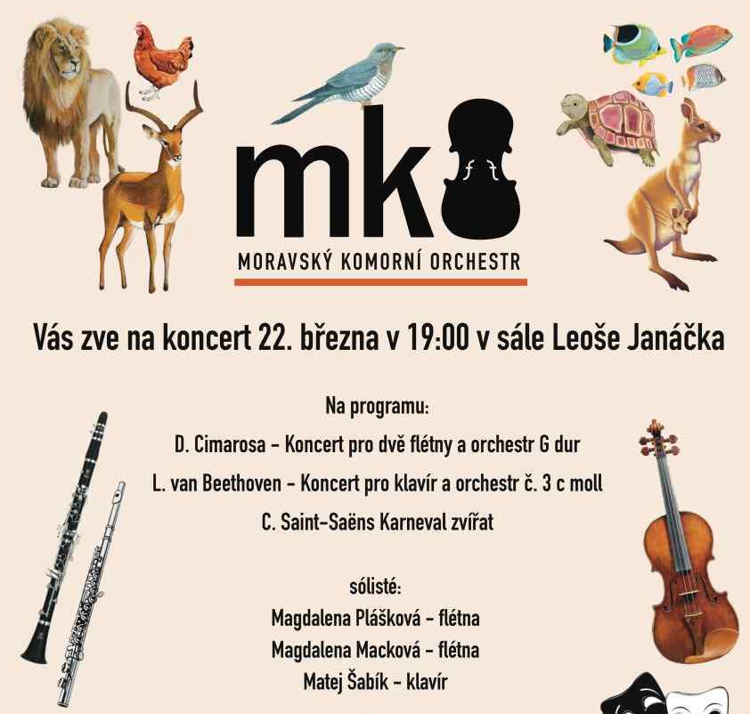 Pozvánka na koncert MKO 22. 3.